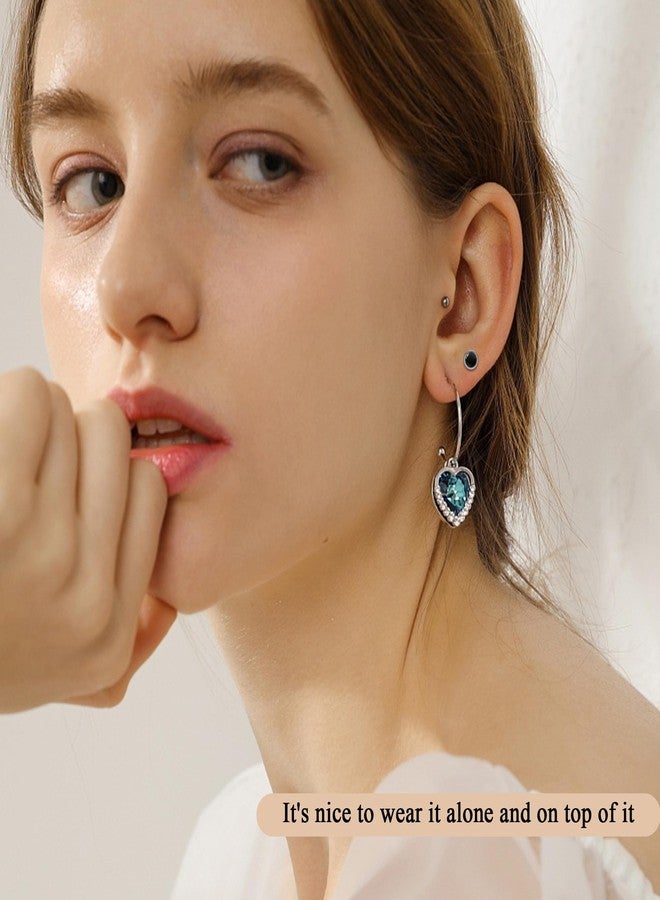 BLISI Black Onyx Pure Titanium Stud Earrings 4mm Natural Stone Women Earrings Hypoallergenic Gemstone Earring for Sensitive Ears 20G - Image 5